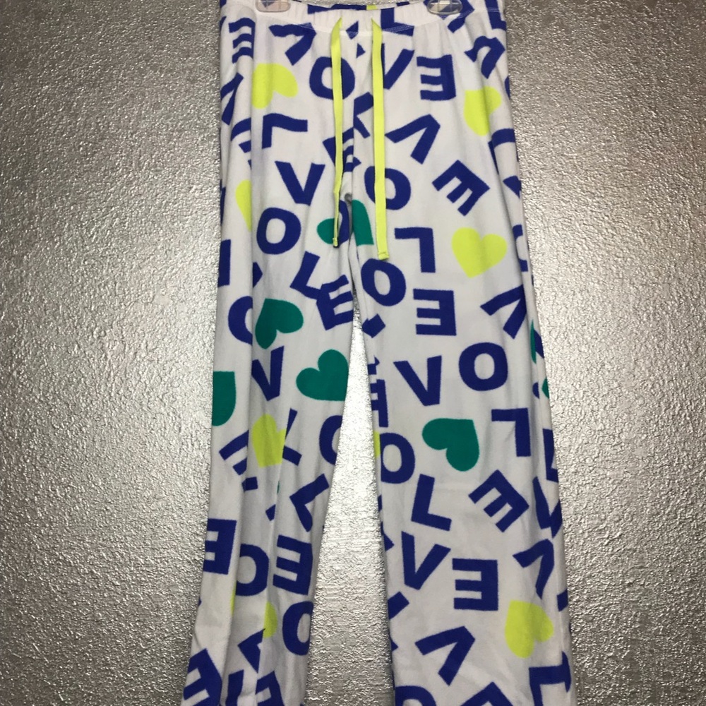 Short Comfy LOVE Pajama Pants Working Drawstring